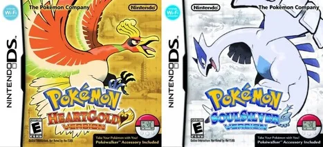 Pokémon HeartGold and SoulSilver covers side by side.
