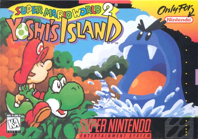 Super Mario World 2: Yoshi's Island SNES box art